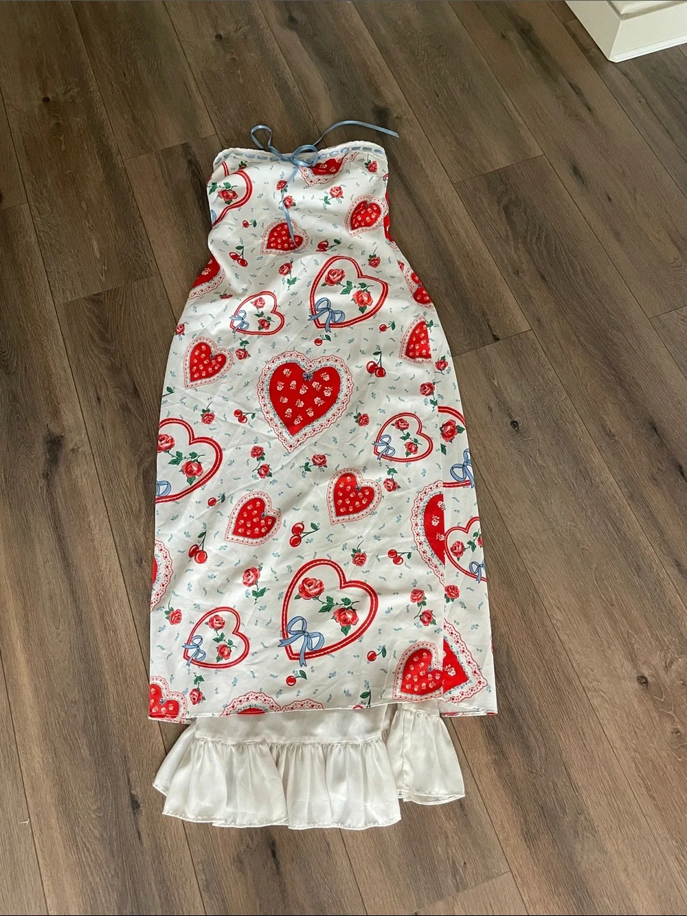For Love & Lemons Daisy Mae Strapless Midi Dress- size Medium - Picture 3 of 7